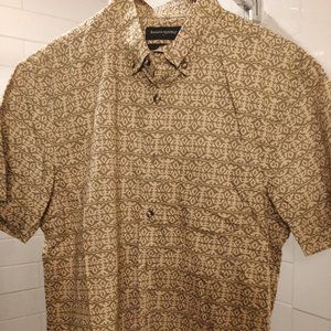Men's Banana Republic Pattern Short-Sleeve - M